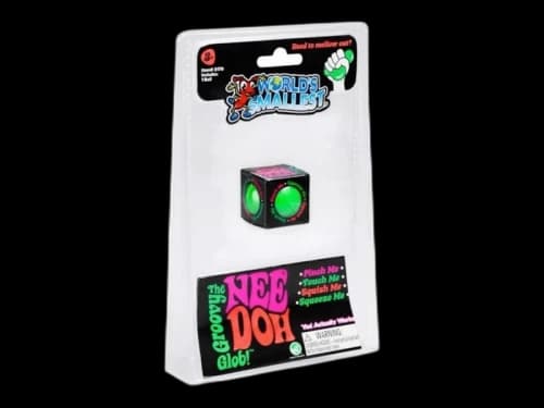 NeeDoh Groovy Glob From the World’s Smallest Line Squishy Fidget Toy Green