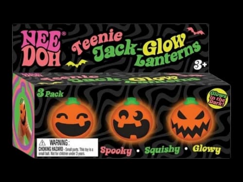 NeeDoh Jack Glow Lantern Squishy Fidget Toy 3-Pack