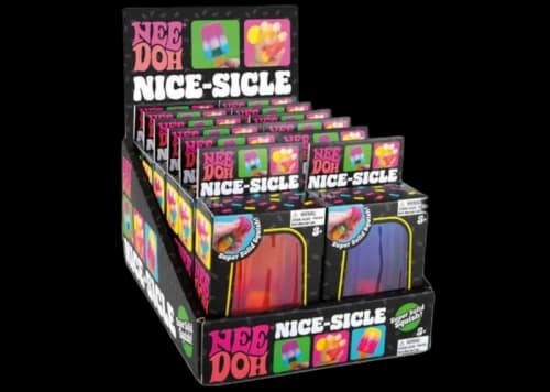 NeeDoh Nice-Sicle 12 Pack Squishy Fidget Toy Display Box