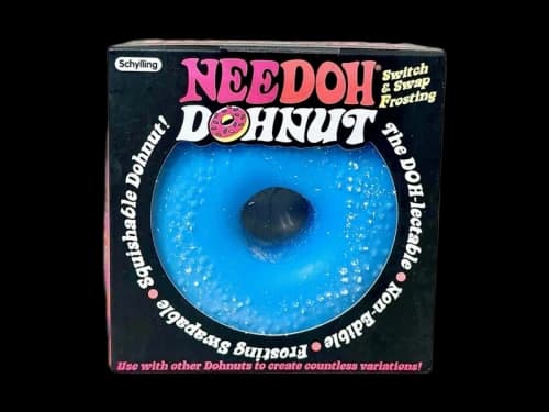 NeeDoh Powdered Dohnut Squishy Fidget Toy Blue