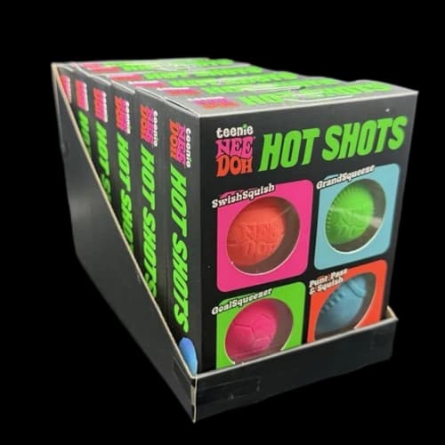NeeDoh Teenie Hot Shots Display Case (6 Teenie Hot Shots)