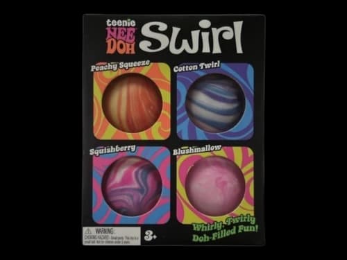 NeeDoh Teenie Swirl Squishy Fidget Toy Set of 4