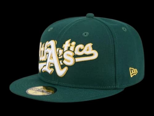 New Era Athletics Overlap 59FIFTY Fitted Hat Green