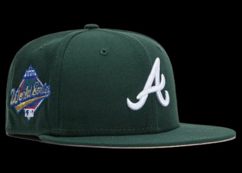New Era Atlanta Braves 1992 WS Green Eggs Hat Club Exclusive 59Fifty Fitted Hat Green/Pink