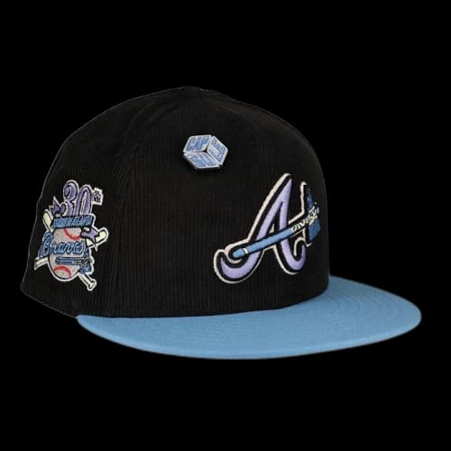 New Era Atlanta Braves Capsule Ice Cube 30th Season 59Fifty Fitted Hat Black/Grey