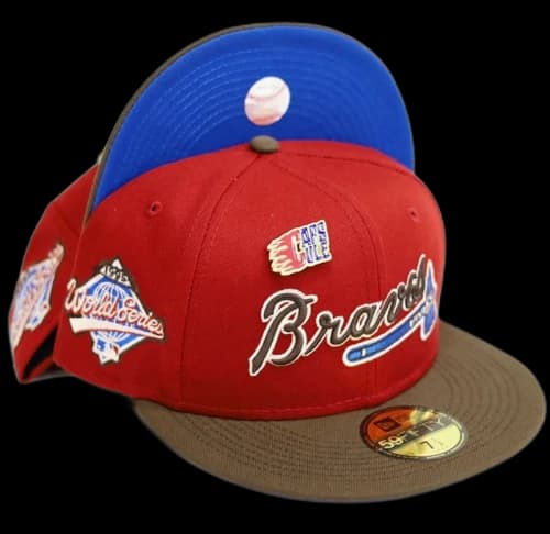 New Era Atlanta Braves Capsule Nitro 3.0 Collection 1996 World Series 59Fifty Fitted Hat Red/Blue