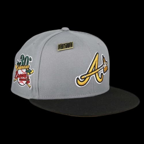 New Era Atlanta Braves Capsule Timber Collection 30th Season 59Fifty Fitted Hat Grey/Tan