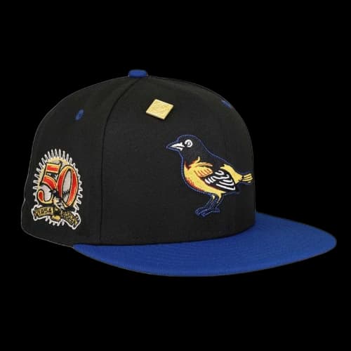 New Era Baltimore Orioles 50th Season Capsule Exclusive 59Fifty Fitted Hat Black/Grey