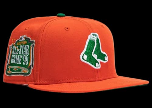 New Era Boston Red Sox Ballpark Snacks 1999 All Star Game Patch Alternate Hat Orange