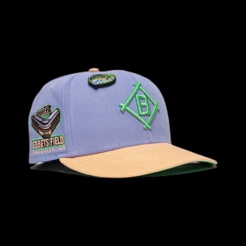 New Era Brooklyn Dodgers Capsule Sinker Pack Ebbets Field 59Fifty Fitted Hat Lavender/Green