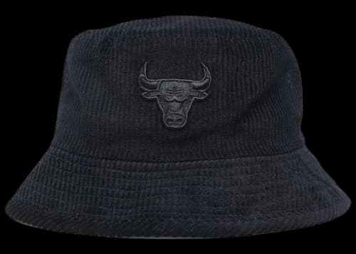 New Era Chicago Bulls Cord Tonal Bucket Hat Black