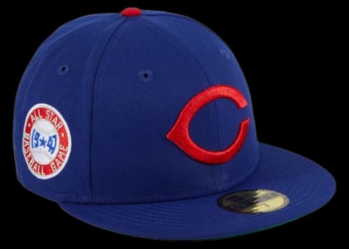 New Era Chicago Cubs 1947 Patch 59Fifty Fitted Hat Royal Blue