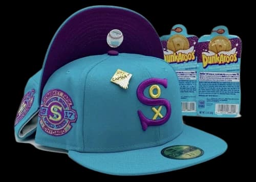 New Era Chicago White Sox CapsuleRoos Collection 1917 World Series Capsule Hats Exclusive 59Fifty Fitted Hat Blue/Purple