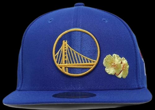 New Era Golden State Warriors City Transit 59Fifty Fitted Hat Medium Blue