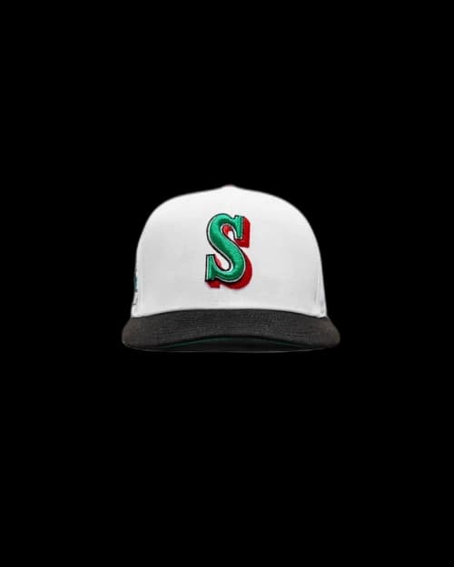New Era Jae Tips x Snipes USA Seattle Mariners 30th anniversary Game Night 59fifty Fitted Hat White/Black/Red/White