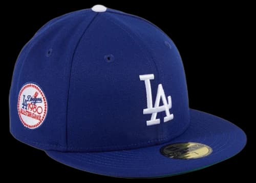 New Era Los Angeles Dodgers 1980 All Star Game Patch 59Fifty Fitted Hat Royal Blue