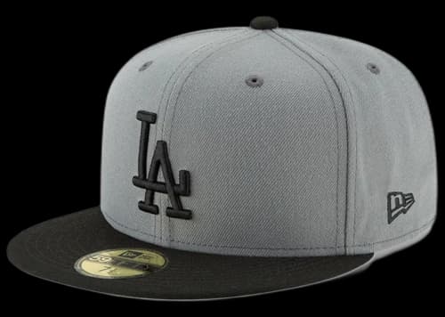 New Era Los Angeles Dodgers 59Fifty Fitted Hat Dark Gray/Black
