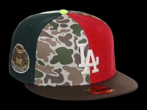New Era Los Angeles Dodgers Chase B x MLB Maximal 59Fifty Fitted Cap Multi/Plaid/Pink