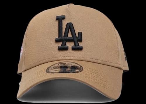 New Era Los Angeles Dodgers World Series Wheat 9Forty A-Frame Snapback Hat Beige
