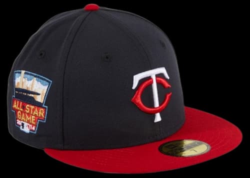 New Era Minnesota Twins 2014 All Star Game Patch 59Fifty Fitted Hat Navy