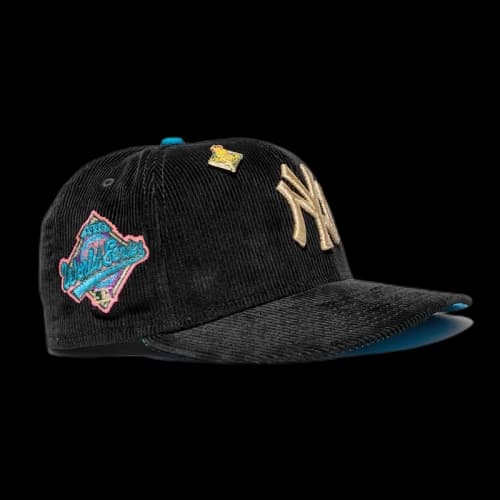 New Era New York Yankees '96 Olympic Collection (Part 2) Corduroy 1996 World Series Capsule Hats Exclusive 59Fifty Fitted Hat Black/Blue