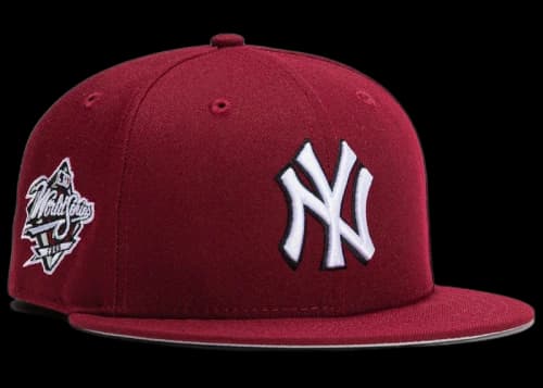 New Era New York Yankees Aux Pack Vol 2 1999 World Series Patch Hat Club Exclusive 59Fifty Fitted Hat Cardinal/White