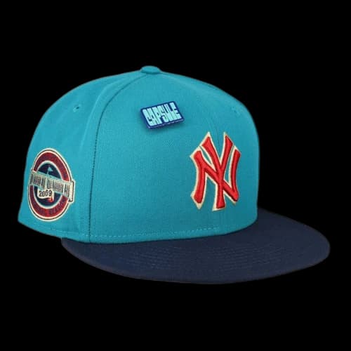 New Era New York Yankees Capsule Teal Collection 2009 Inaugural Season 59Fifty Fitted Hat Teal/Grey