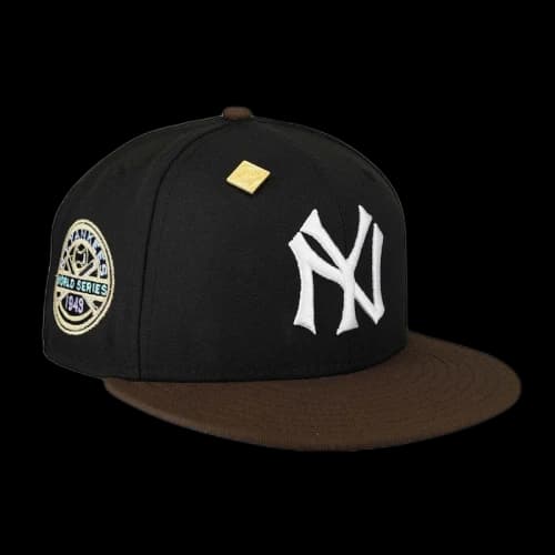 New Era New York Yankees Capsule Vintage Collection 1943 World Series Patch 59Fifty Fitted Hat Black/Lavender
