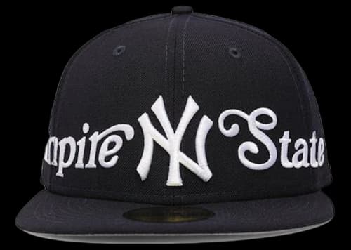 New Era New York Yankees City Nickname 59Fifty Suede Fitted Hat Navy