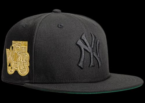 New Era New York Yankees Gold Digger 1978 World Series Patch Hat Club Exclusive 59Fifty Fitted Hat Black