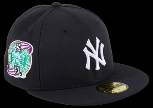New Era New York Yankees Subway Series Tribute Patch Hat Club Exclusive 59Fifty Fitted Hat Navy