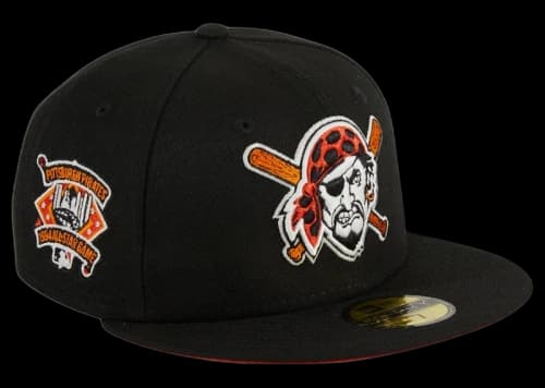 New Era Pittsburgh Pirates Glow My God 1994 All Star Game Patch Alternate Hat Club Exclusive 59Fifty Fitted Hat Black