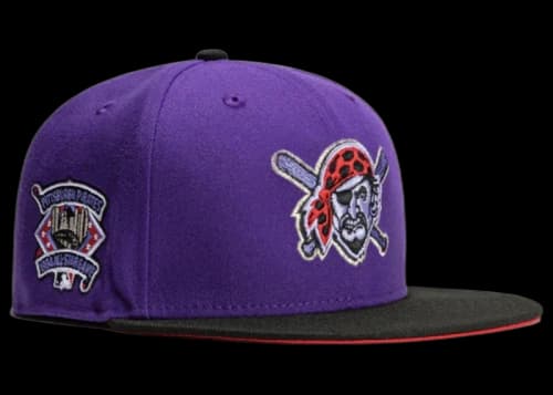 New Era Pittsburgh Pirates T-Dot 1994 All Star Game Patch Alternate Hat Club Exclusive 59Fifty Fitted Hat Purple/Black