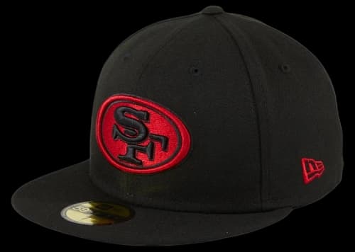 New Era San Francisco 49ers OTC 59Fifty Fitted Hat Black/Red