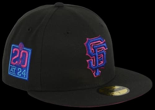 New Era San Francisco Giants Cyberpunks 20th Anniversary Park Patch Hat Club Exclusive 59Fifty Fitted Hat Navy