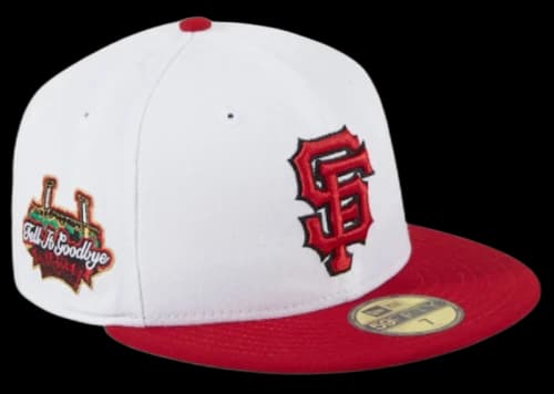 New Era San Francisco Giants 'Tell It Goodbye' Cool Fall Fashion Hat Club Exclusive Fitted Hat White/Red