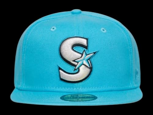 New Era Scarborough Shooting Stars 59Fifty Fitted Hat Vice Blue
