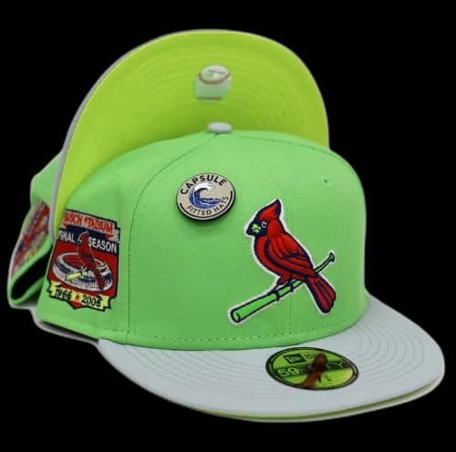 New Era St Louis Cardinals Capsule Claw Collection Busch Stadium 59Fifty Fitted Hat Green/Green
