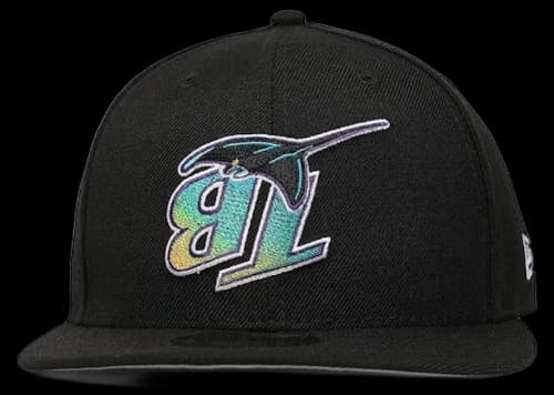 New Era Tampa Bay Rays Upside Down 59Fifty Fitted Hat Black