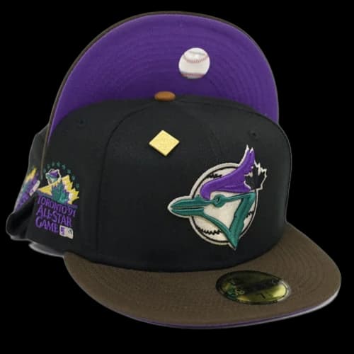 New Era Toronto Blue Jays 1991 All Star Game Patch Fitted Hat Fitted Hat Blue/Purple