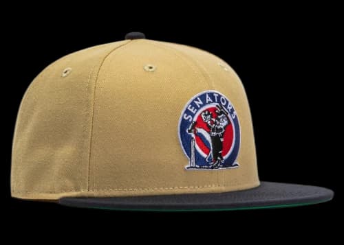 New Era Washington Senators Hat Club Exclusive 59Fifty Fitted Hat Stone/Navy