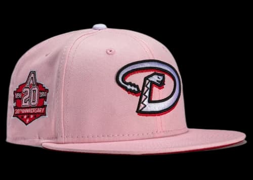 New Era x Hat Club Arizona Diamondbacks 20th Anniversary Patch D Strawberry Jam 59Fifty Fitted Hat Pink