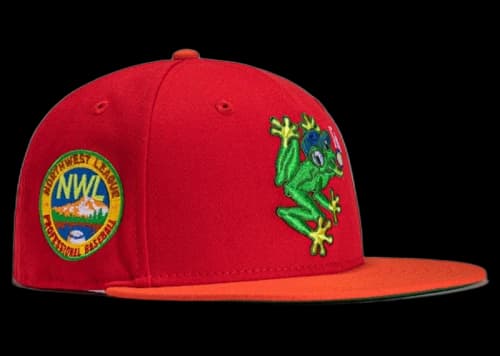 New Era x Hat Club Exclusive Cereal Pack Bonus Flavors Everett Aquasox Northwest League Patch 59Fifty Fitted Hat Red