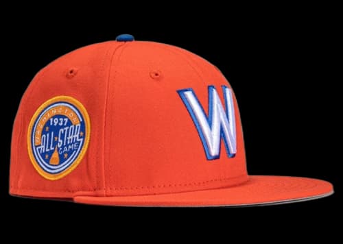 New Era x Hat Club Exclusive Cereal Pack Bonus Flavors Washington Senators 1937 All Star Game Patch 59Fifty Fitted Hat Orange