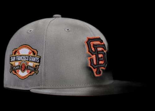 New Era x Hat Club Exclusive Grey OTC San Francisco Giants 2000 Inaugural Patch 59Fifty Fitted Hat Grey