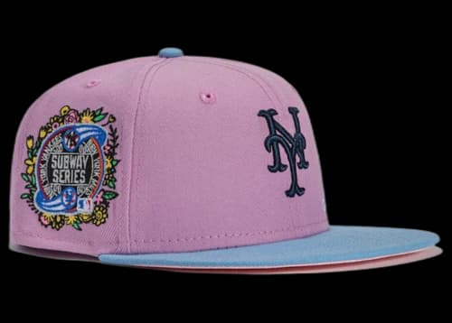 New Era x Hat Club Exclusive Jae Tips Forever New York Mets 2000 Subway Series Patch 59Fifty Fitted Hat Lavender/Light Blue