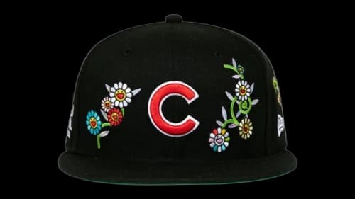 New Era x Takashi Murakami x MLB World Tour Tokyo Series 2025 New Era 59Fifty Cubs Fitted Hat Black