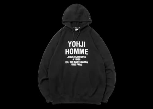 New Era x Yohji Yamamoto Yohji Homme Hoodie Black