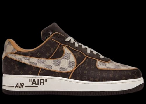 Louis Vuitton Nike Air Force 1 Low Monogram Brown Damier Azur