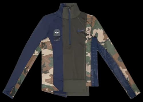 Nike x Sacai Women's Half Zip Running Jacket Sequoia/Obsidian